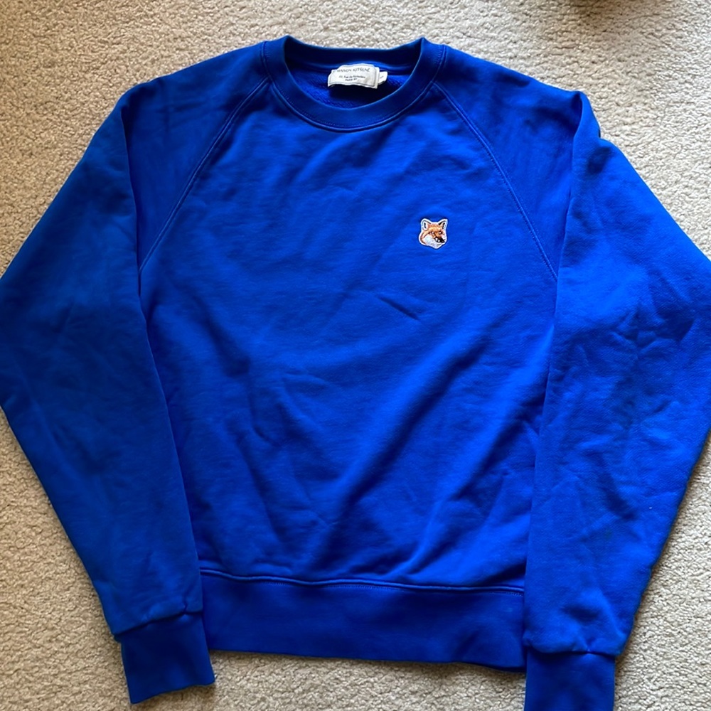 Madison Kitsune sweatshirt royal blue size small